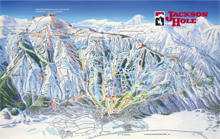 Jackson Hole Piste Map